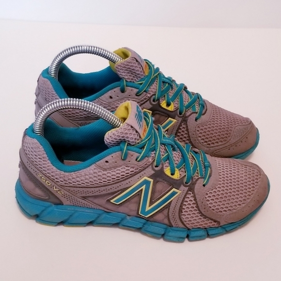 New Balance 750 v2 Sz 6.5 Gray Running Sneakers - Picture 3 of 6